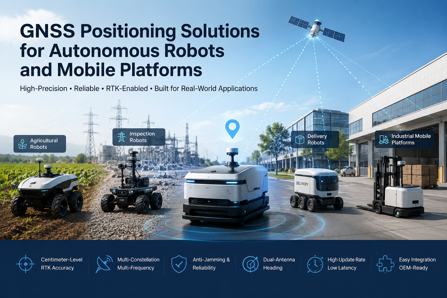 GNSS Positioning Solutions for Autonomous Robots and Mobile Platforms